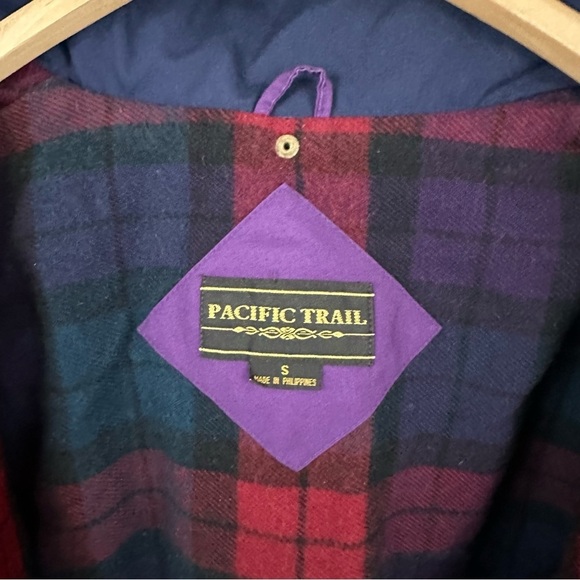 PACIFIC TRAIL Vintage Flannel Lined Retro Anorak Jacket - Picture 9 of 10